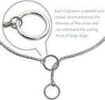 Ximipet imported professional dog training chain collar on a clean backdrop