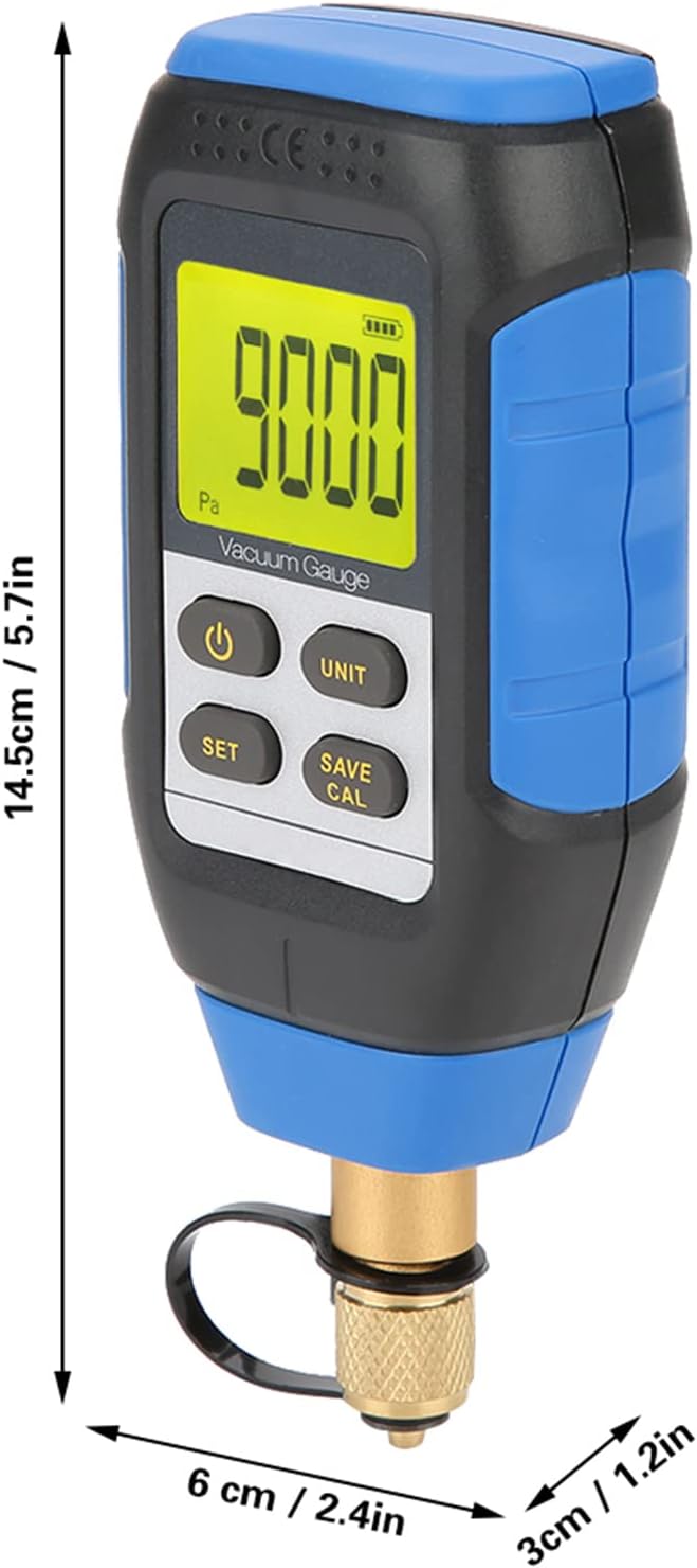 Hilitand vacuum meter side profile and control keypad