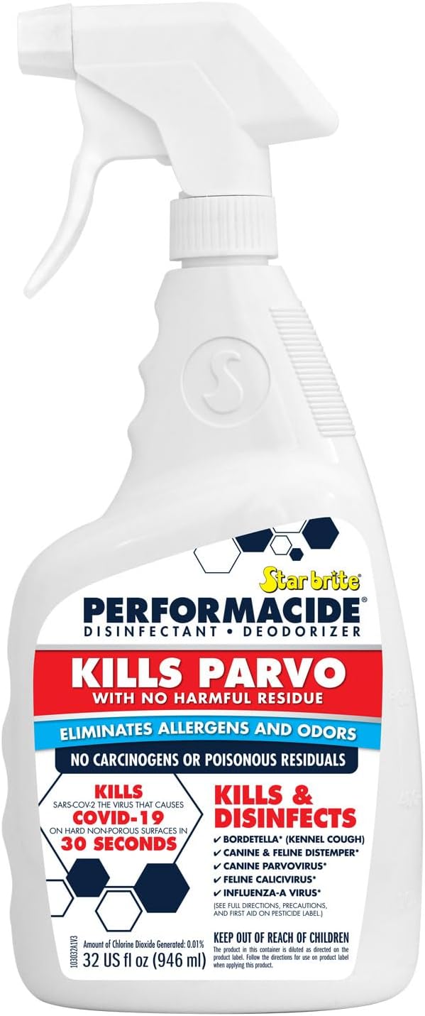 Performacide chlorine dioxide thirty two ounce spray bottle with pouch packet