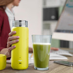 Vejo gym blender bottle open lid view