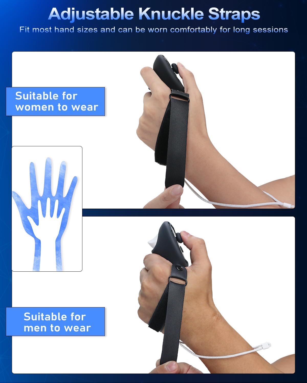Pair of AMZDM silicone protector sleeves laid out flat