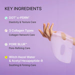 Close up of Rejuran Pore Tightening mask texture