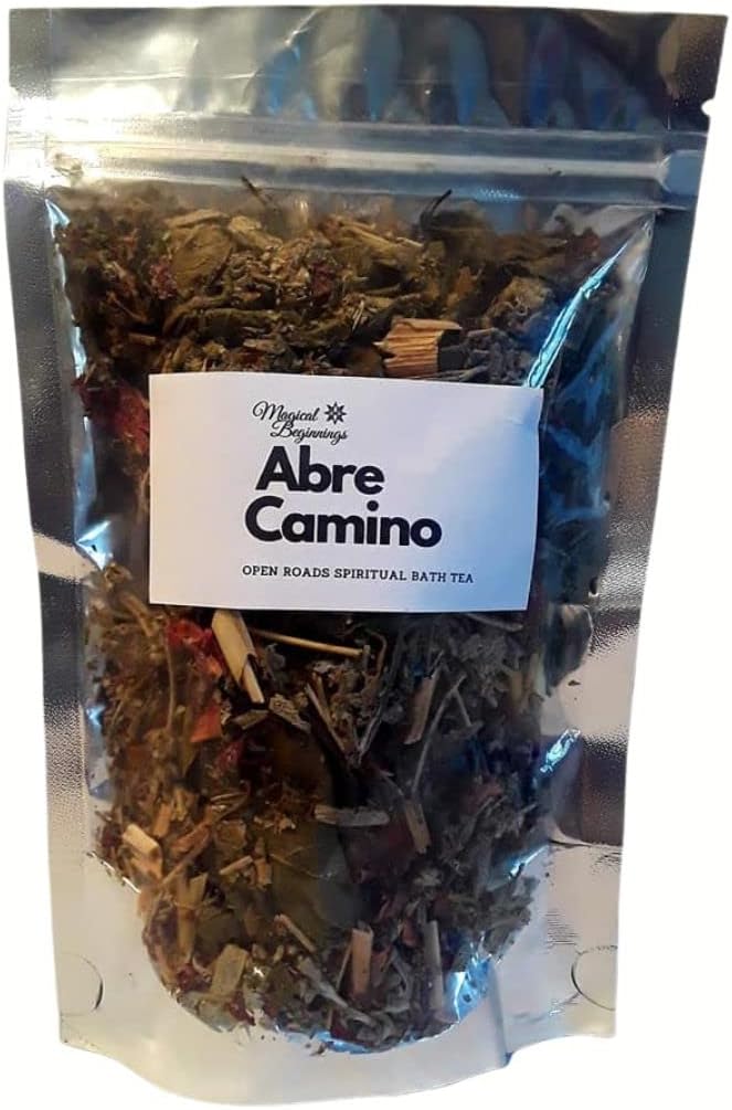 Abre Camino Open Roads herbal bath tea, spiritual bath herbs - Image 1