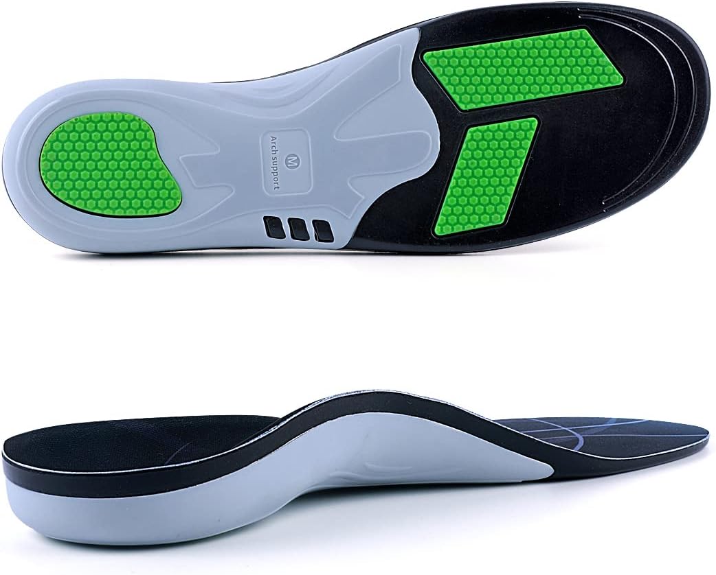 VALSOLE orthotic shoe inserts front view showing arch support
