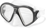 Intex easy flow snorkel set side angle view