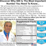 Nuturna Neuroturna 600mg Alpha Lipoic Acid dietary supplement packaging