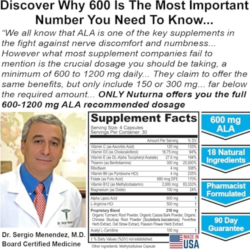 Nuturna Neuroturna 600mg Alpha Lipoic Acid dietary supplement packaging