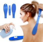 SFFTCYY&ZGTJ lotion applicator for back front view showcasing the long curved ergonomic handle