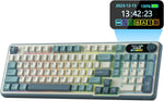 RK ROYAL KLUDGE S98 Wireless Mechanical Keyboard w/Smart Display & Knob | 96% Top Mount RGB Gaming Keyboard BT/2.4G/USB-C, Hot Swappable, Cushioned 5-Layer Noise Dampening, Massive Battery, 98 Keys - Image 15