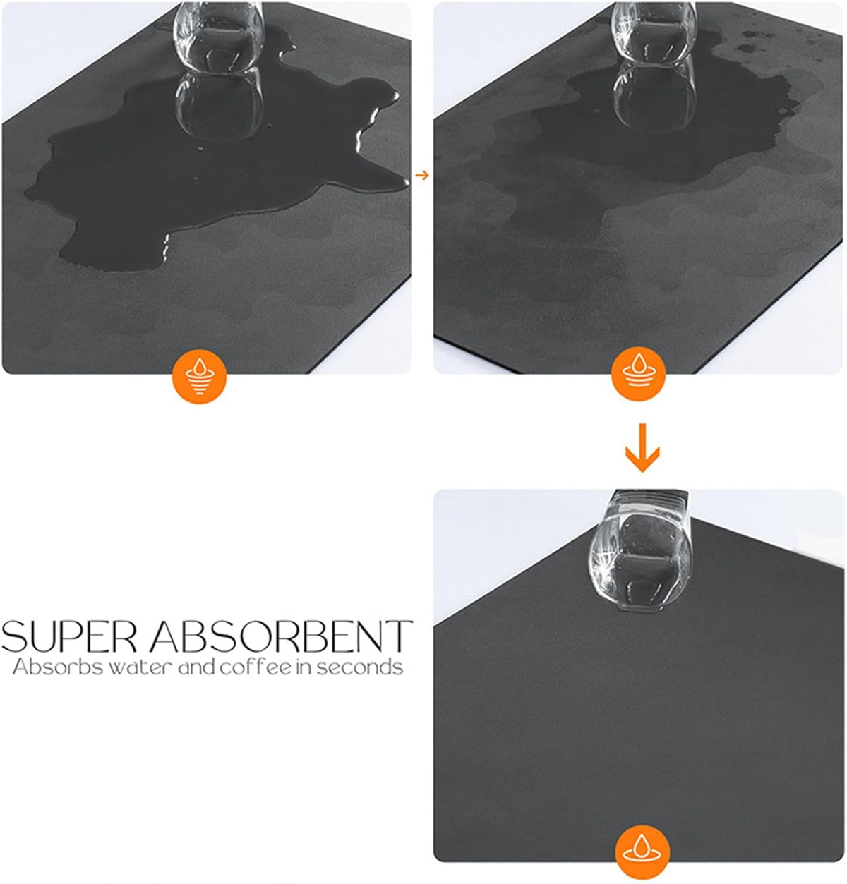 Banebor waterproof shelf liner inside a cabinet
