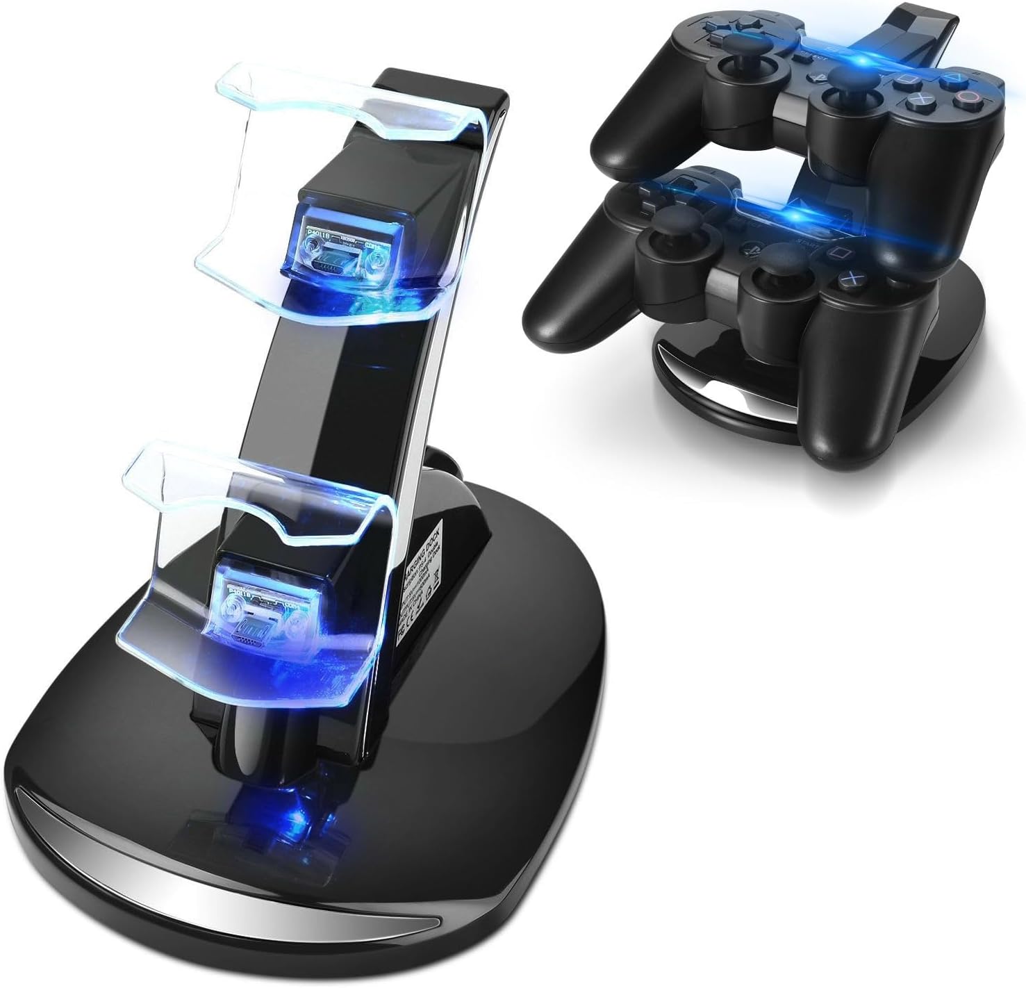 TNP PlayStation 3 controller charger stand front view displaying dual tier slots