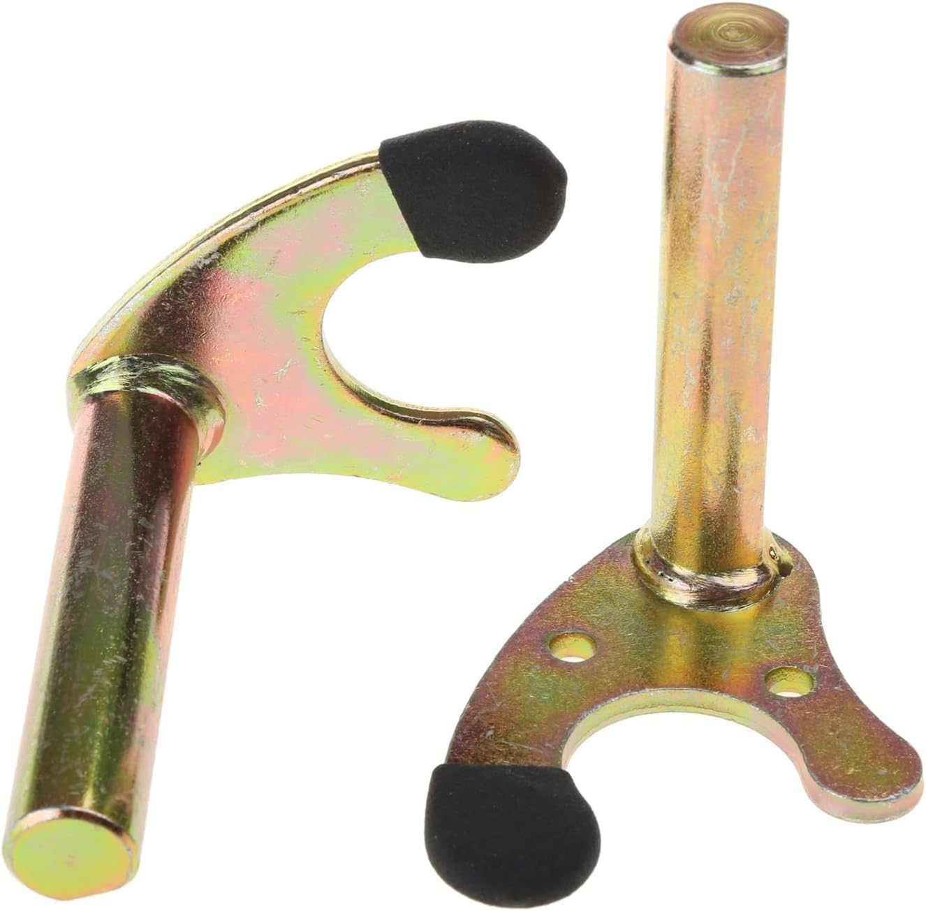 Unahtinr motorcycle swing arm lift wheel support frame stand hooks front view showing heavy duty metal construction