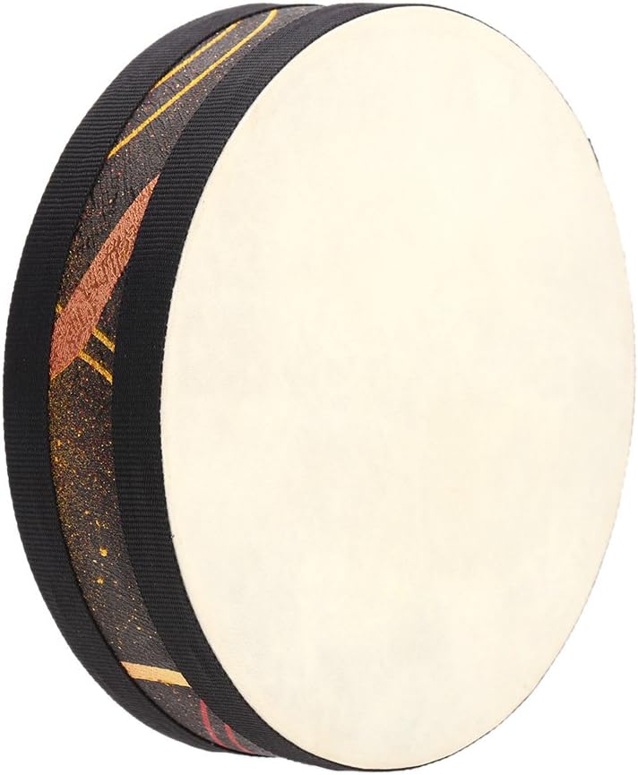 Andoer ocean wave bead drum front view musical instrument