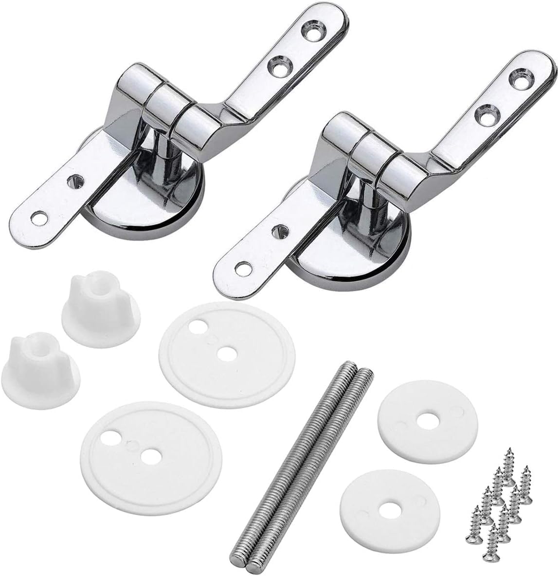 Cokritsm zinc alloy toilet seat hinge replacement front view hardware