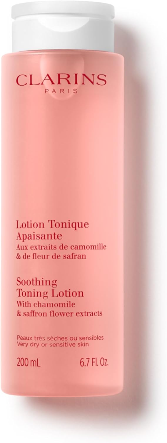 Clarins Soothing Toning Lotion front view bottle packaging skincare