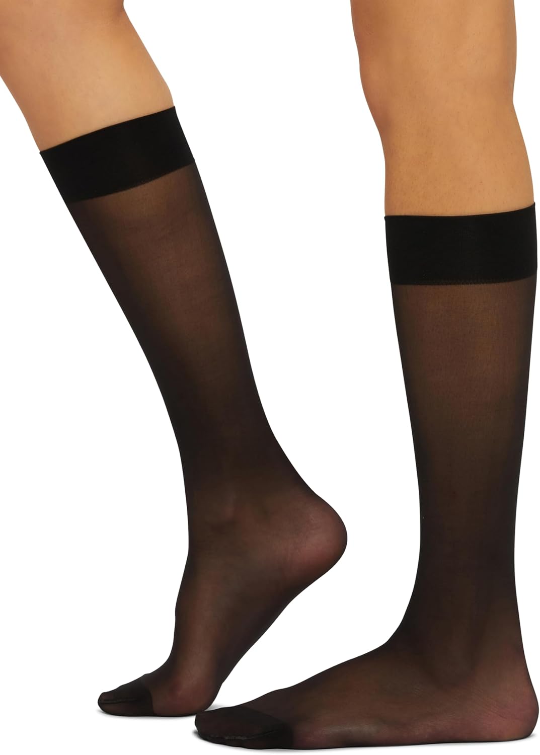 Wolford Individual 10 Denier Knee-Highs front view hosiery