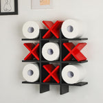 Weysat tic tac toe toilet paper holder front view