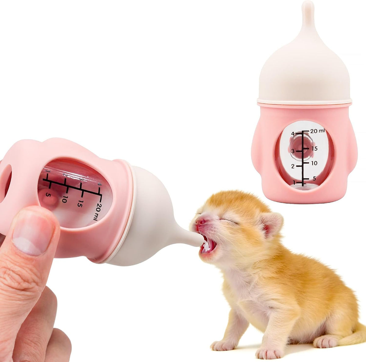 Puppy Bottles for NursingKitten Bottles for NursingPet Feeding Bottle(Yellow- 20ml) - Image 6