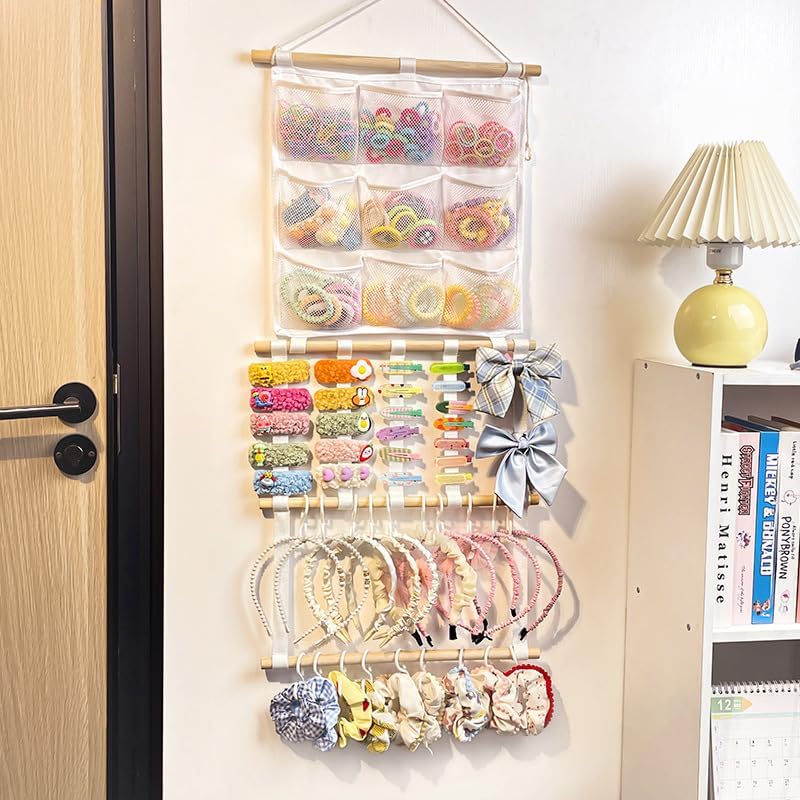 Kangaroo Headband Holder and Hair Bows Organizer wall mount