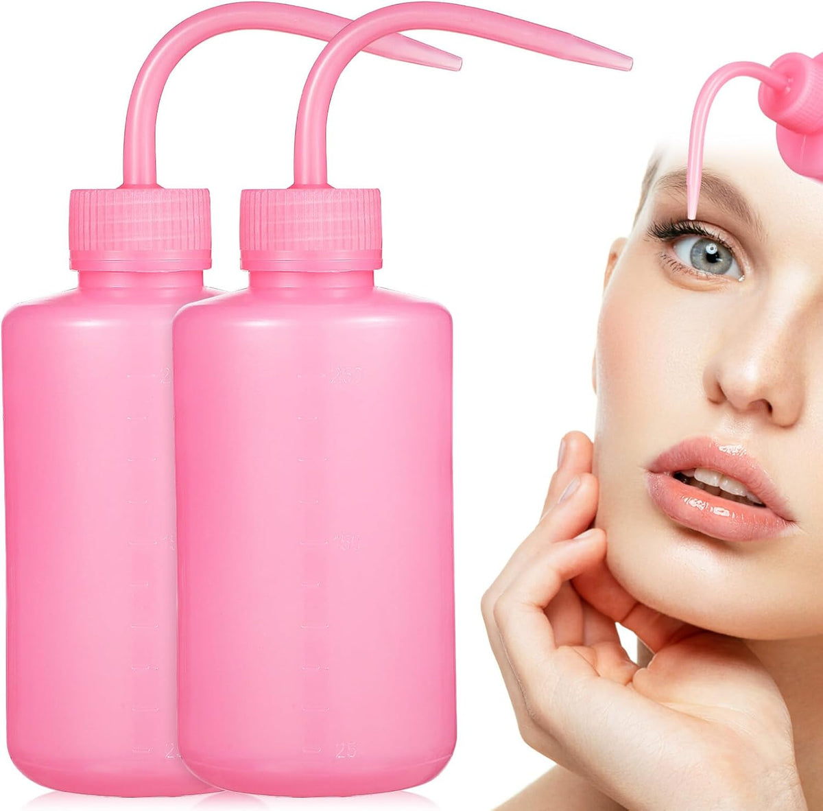 FOMIYES 2 Pcs Plastic Squeeze Bottles front view