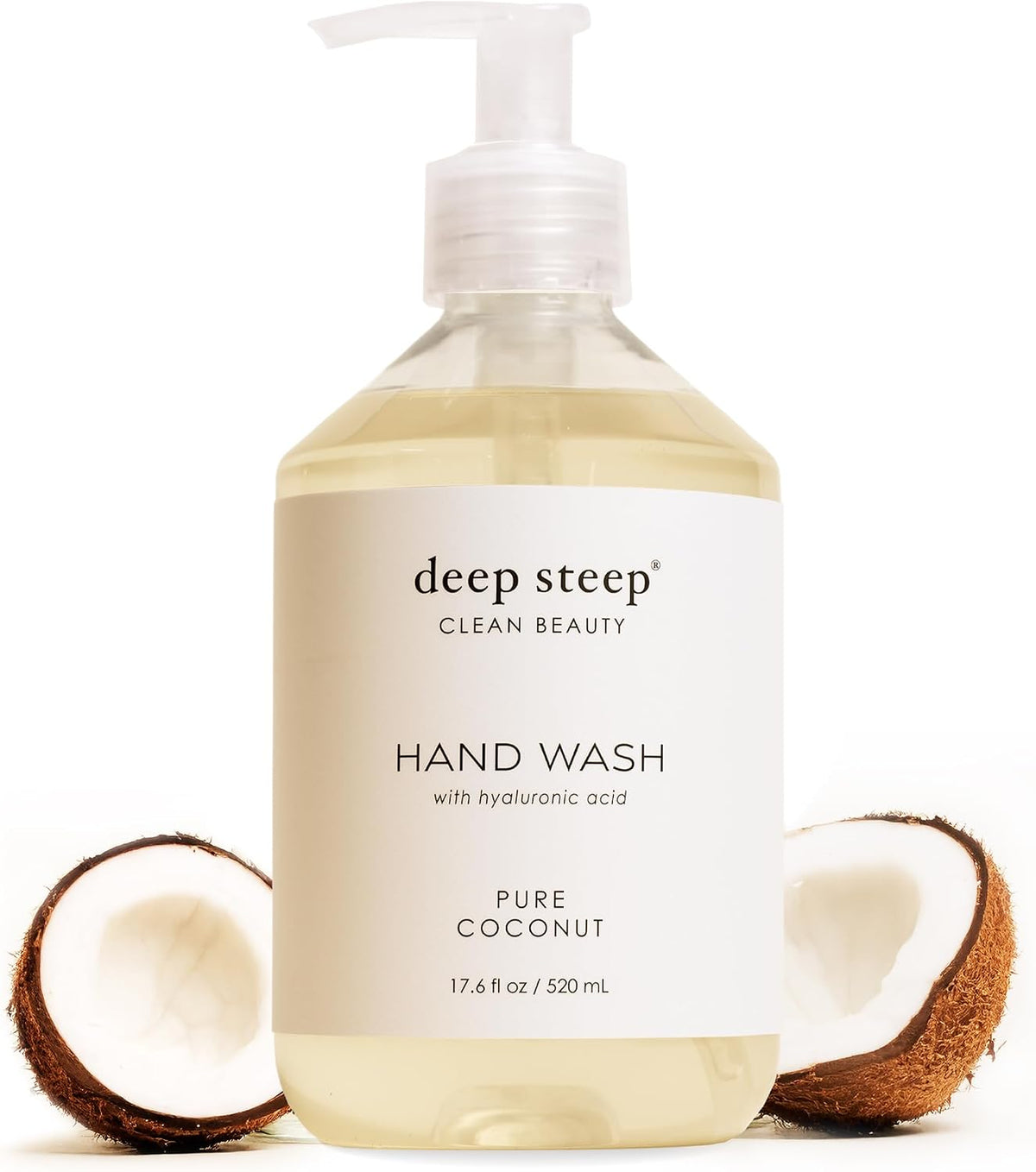 Deep Steep Liquid Hand Wash Pure Coconut front view bottle