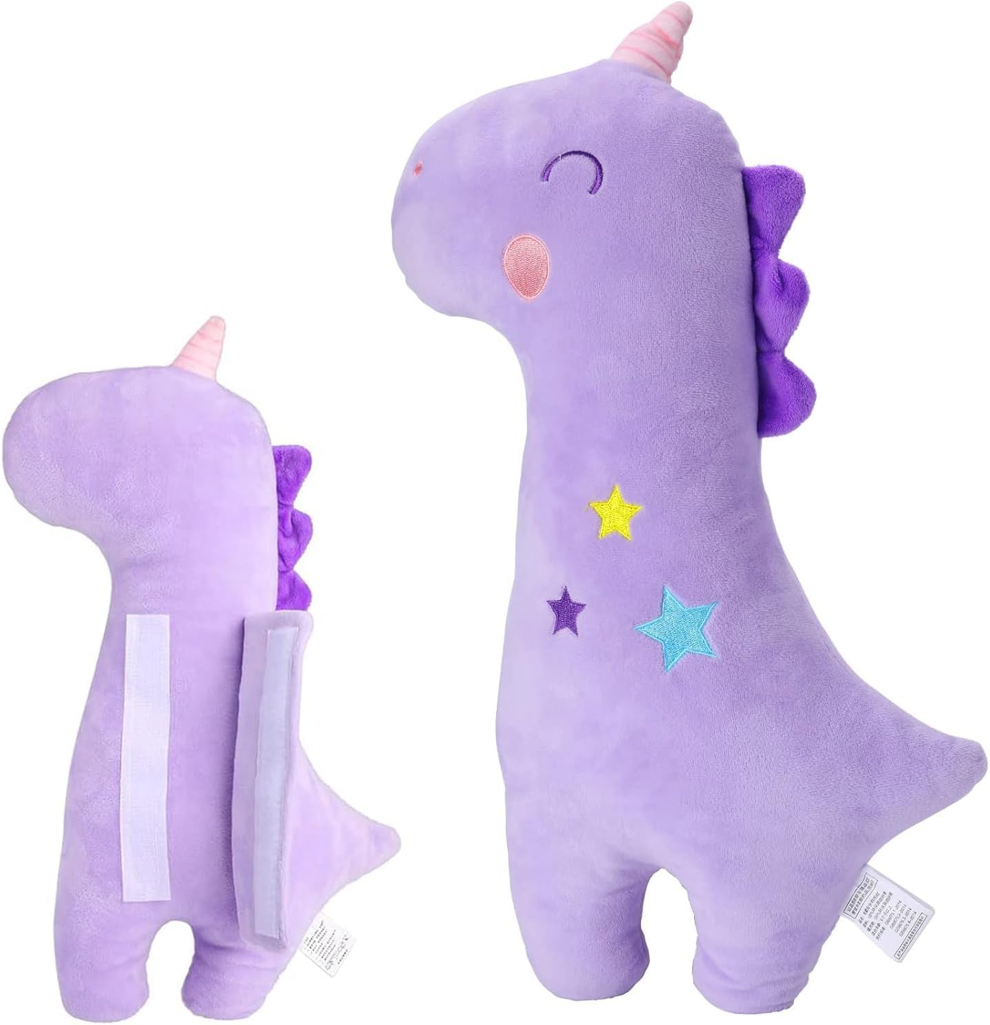 Barelove unicorn car seat belt pillow front view for kids