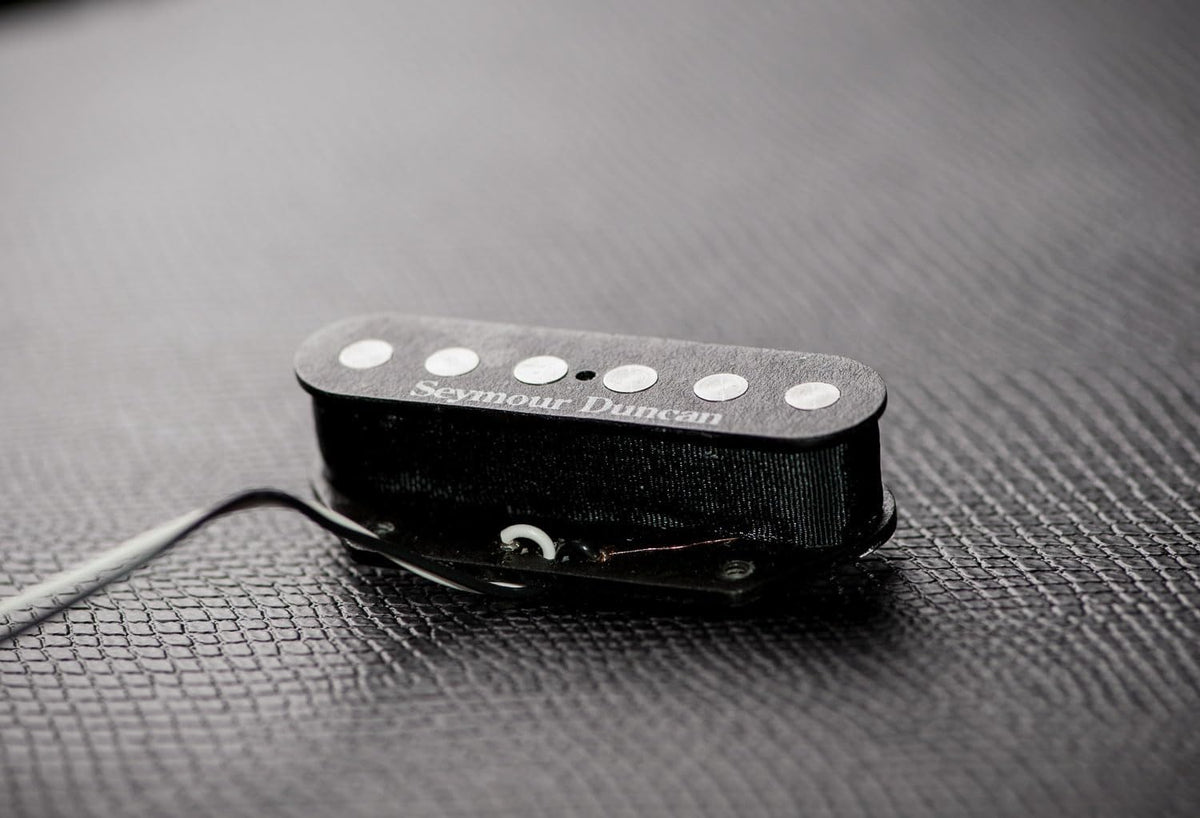 Seymour Duncan STL-3 pickup showing oversized pole pieces