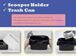 Top angle view of universal cat litter scoop storage caddy