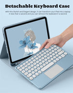 AnMengXinLing Galaxy Tab keyboard case featuring built-in multi-touch trackpad