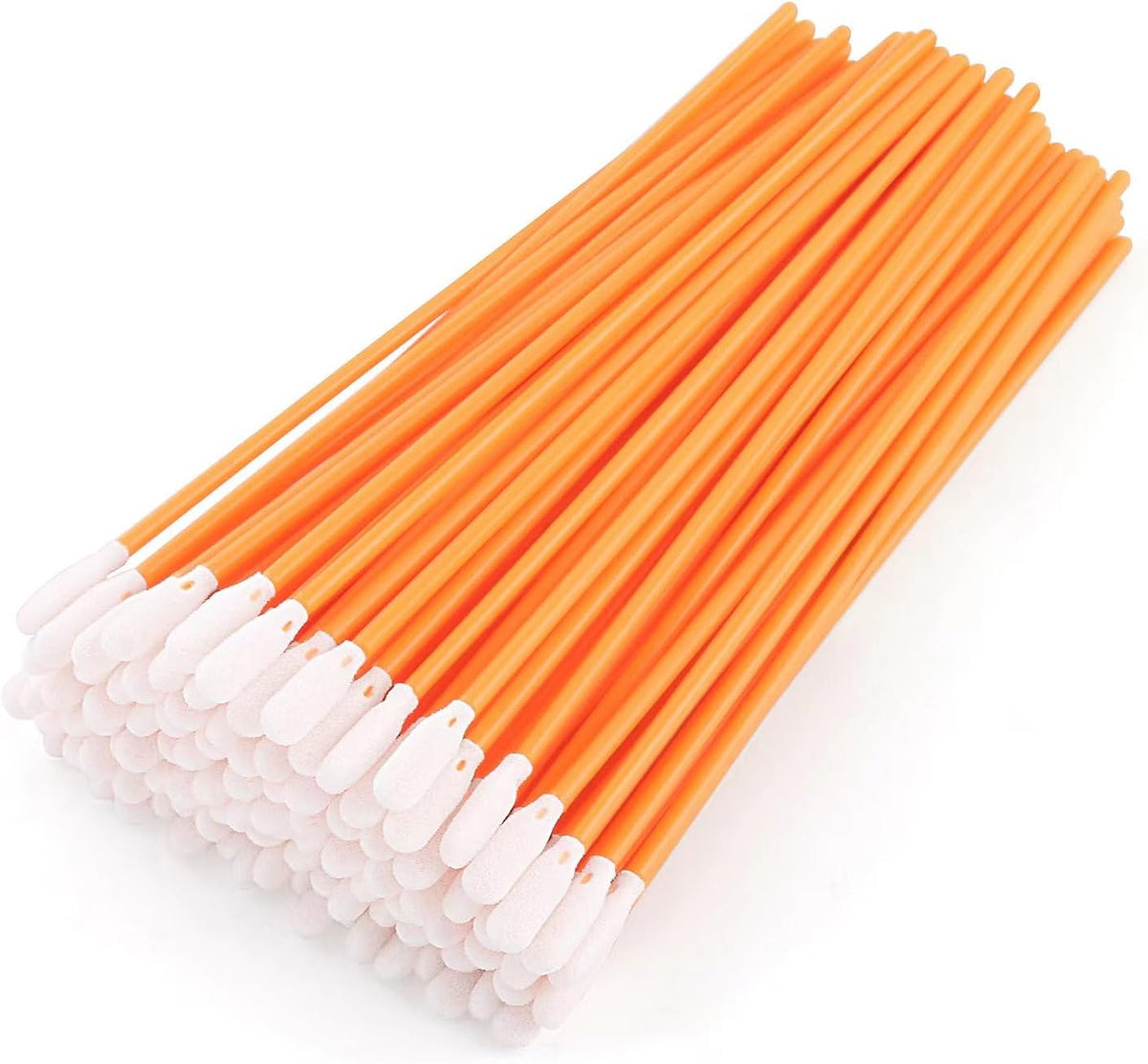 AAwipes foam swabs front view showing 100 count packaging and orange handle design.