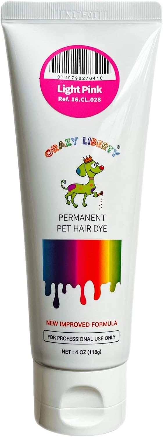Crazy Liberty Light Pink pet safe hair dye gel for dogs and horses