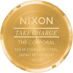 Nixon Corporal SS timepiece side profile showing the crown and case thickness