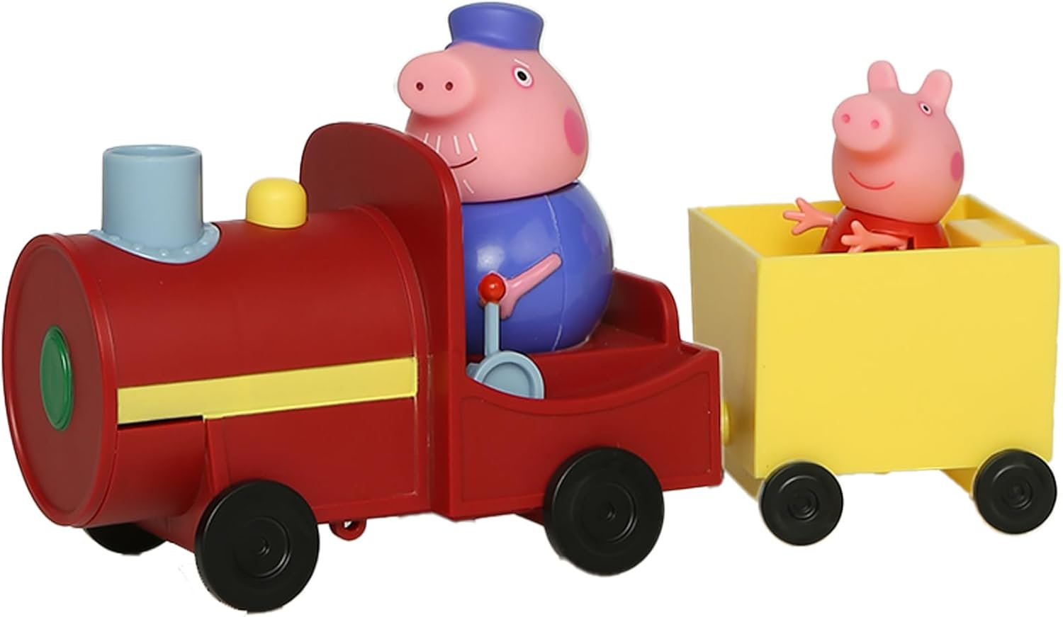 Peppa Pig Grandpa's Train and Carriage Playset, Includes 2 Figures, Preschool Toy for Girls & Boys 3 Years and Up, Birthday Gift Toys for Kids - Image 1
