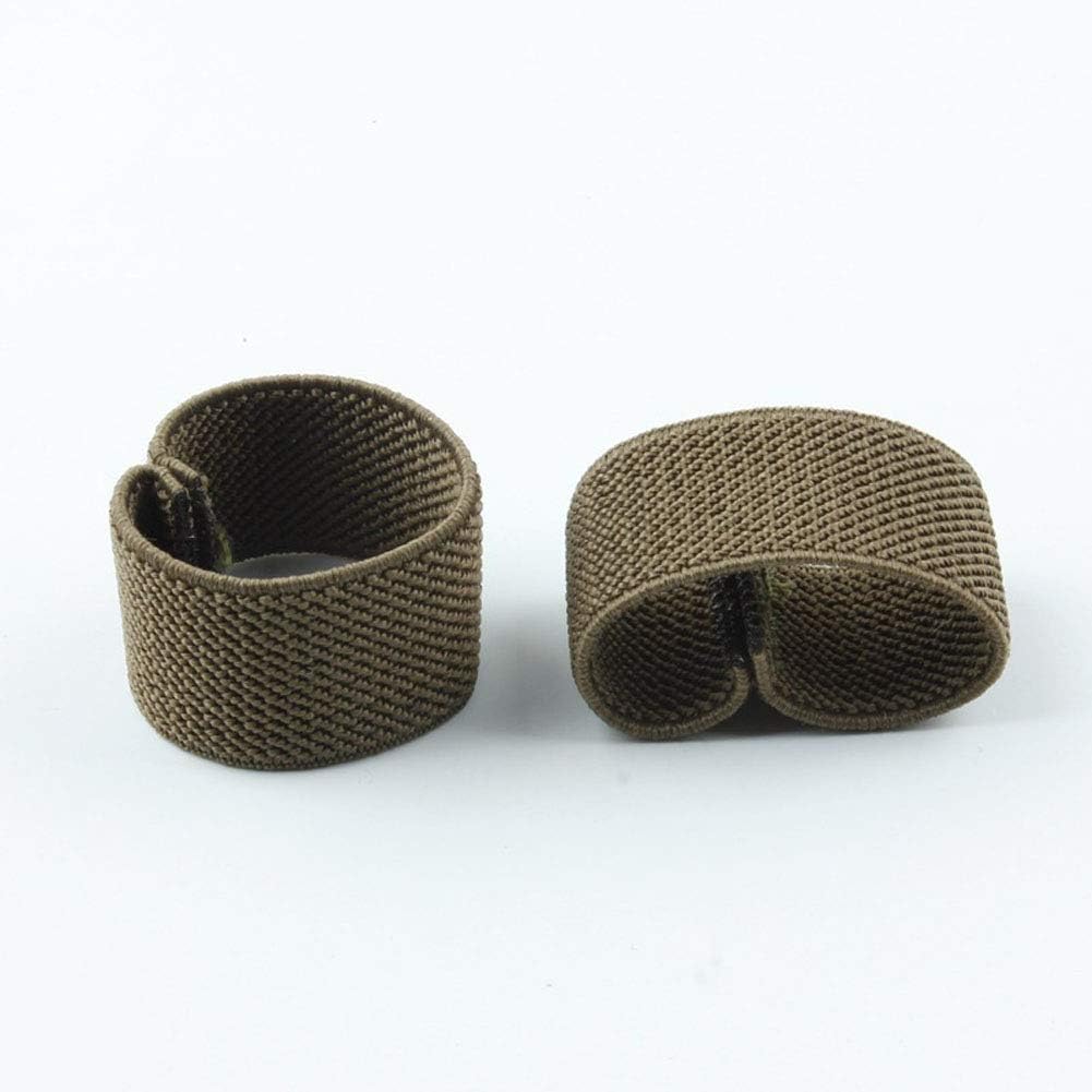 8 Pcs Elastic Webbing Belt Loop Keeper Retainer for 1.5" Wide Canvas Belt, 4 Colors - Image 3