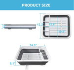 MontNorth portable dish drainer folded flat for compact storage