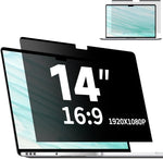 Antogoo V 14 inch magnetic privacy screen front view on laptop