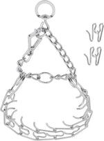 Durable chrome plated pinch collar for obedience training