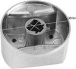 Two pack stainless steel colored range knobs