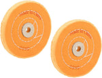 Uxcell abrasive buffing wheel angled perspective for workshop use