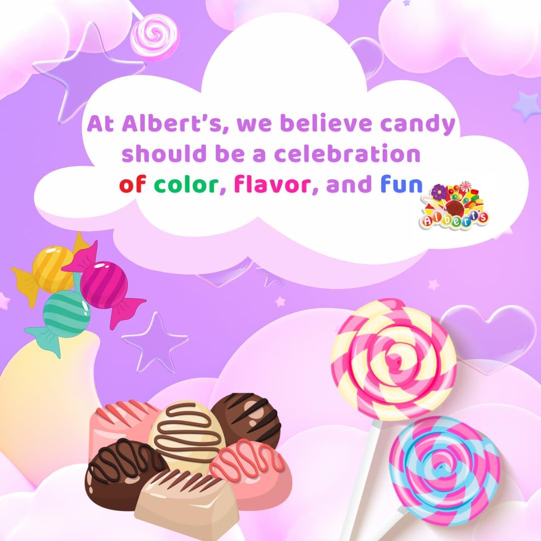 Authentic USA imported Albert's fruit chews packaging details