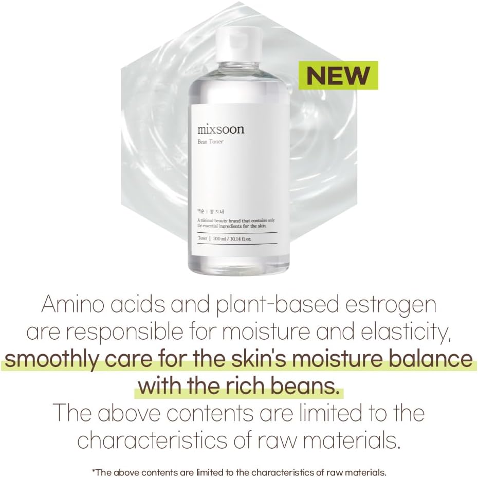 Liquid texture of Mixsoon hydrating and plumping Korean toner