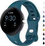 Slim Bands Compatible with Google Pixel Watch 4 3 (41mm)/Pixel Watch 2 1, Adjustable Breathable Soft Silicone Sport Replacement Watch Band Straps Wristbands Bracelet for Google Pixel Watch - Image 9
