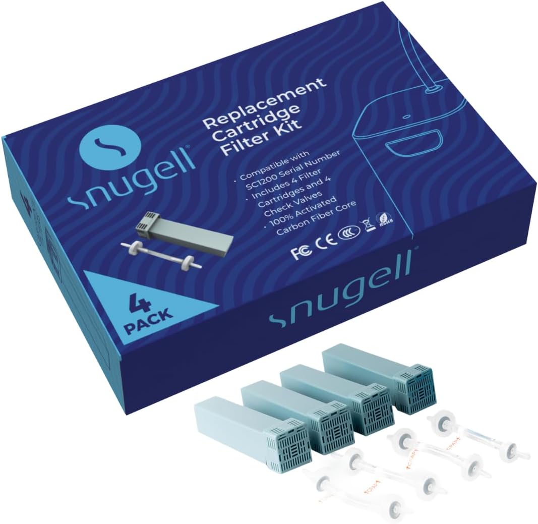 Snugell Replacement Cartridge Filter Kit SC2– 4 Cartridges & 4 Check Valves - SC1200 - Image 1