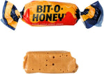 Bit O Honey retro candy filling a glass party bowl for throwback event
