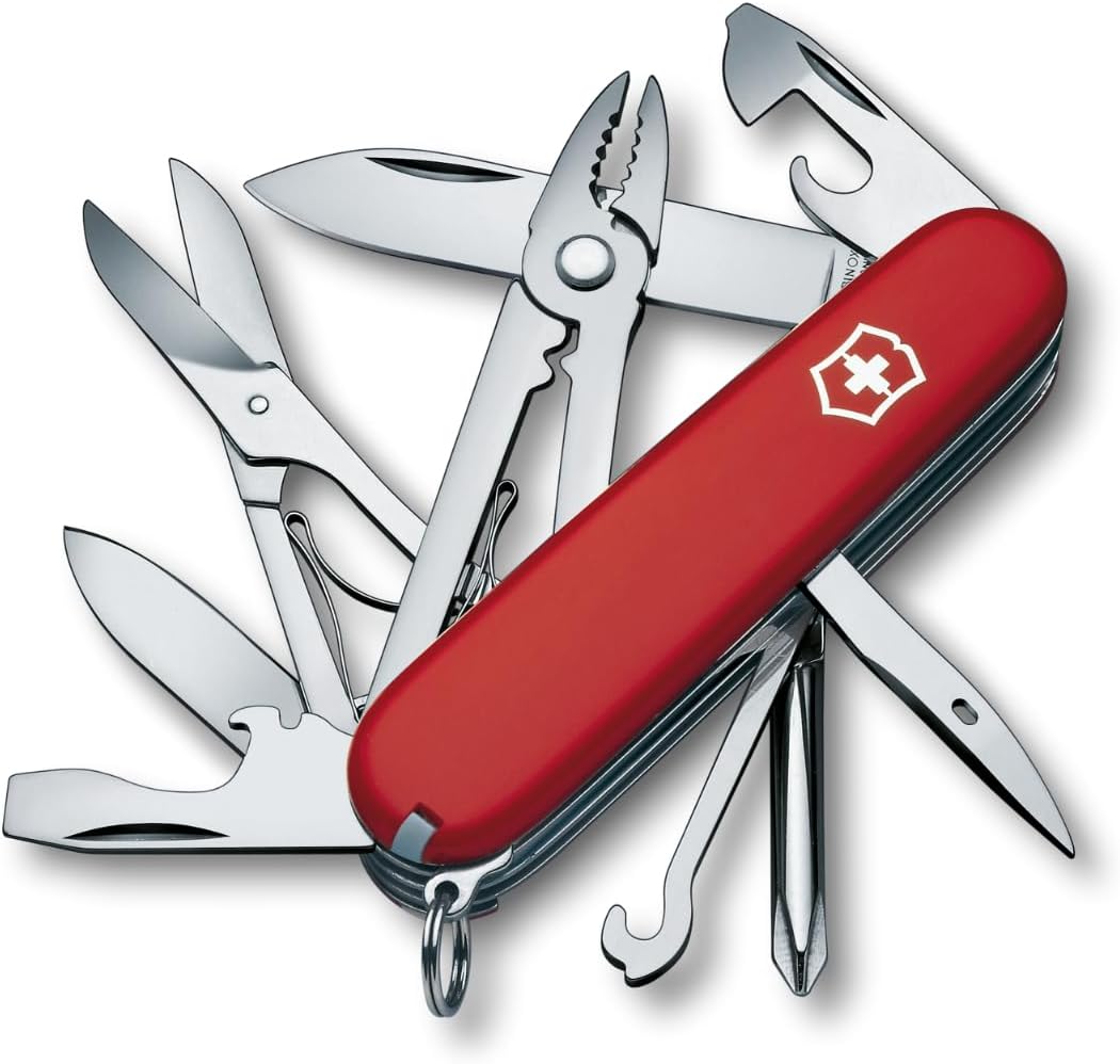 Victorinox Deluxe Tinker Swiss Army Knife front view pocket multi-tool