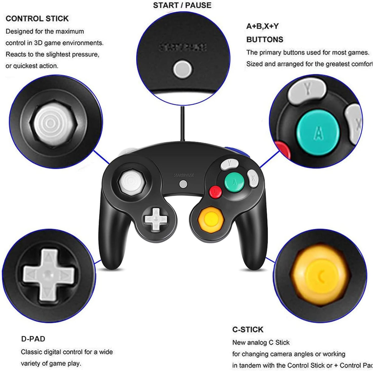 Arrocent replacement controller side profile and grip