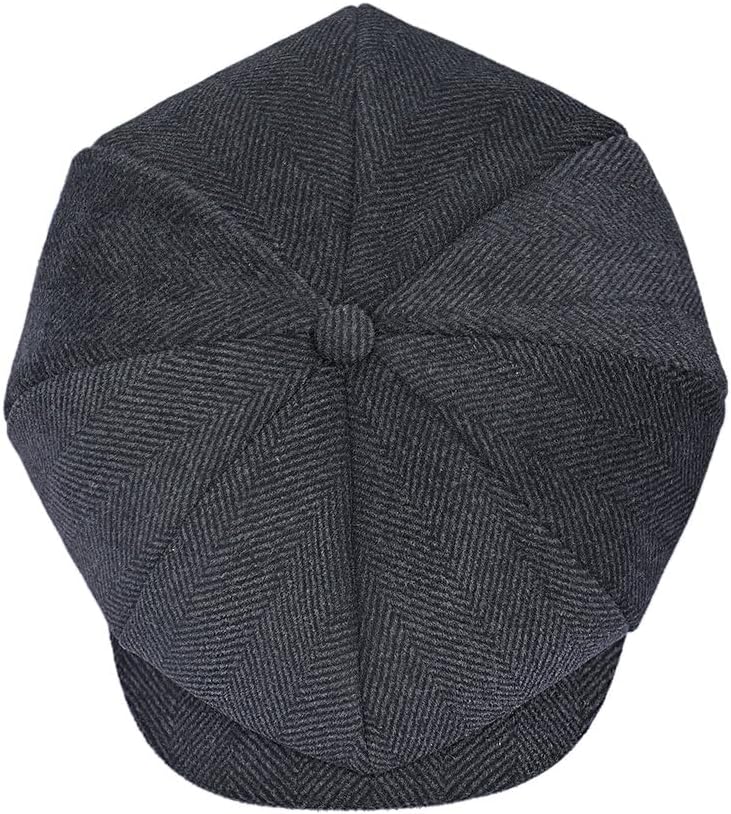 Jerague newsboy cap side profile highlighting the flat beret shape