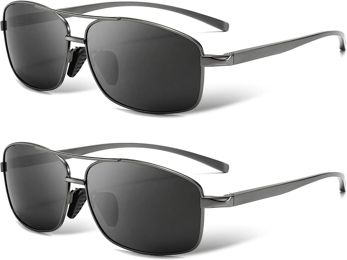 SUNGAIT Ultra Lightweight Rectangular Polarized Sunglasses Men UV400 Protection - Image 13