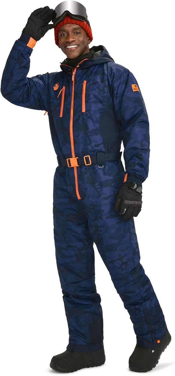 Tipsy Elves Retro Snow Suits for Men - Loud Men's Ski Suits - Warm One Piece for Winter - Image 14