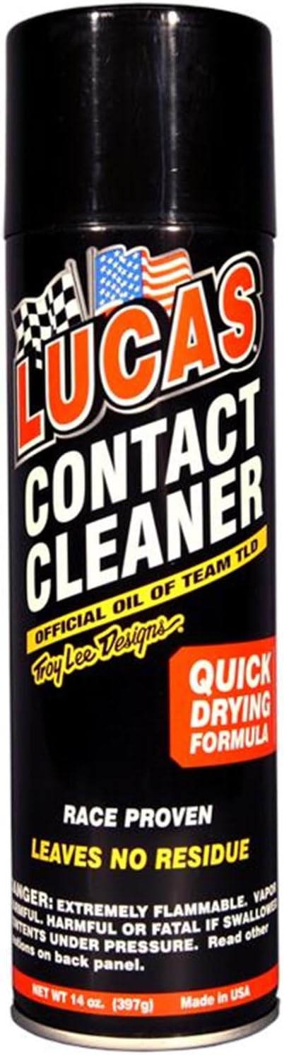 Lucas Oil Contact Cleaner 14 Ounce aerosol can front view